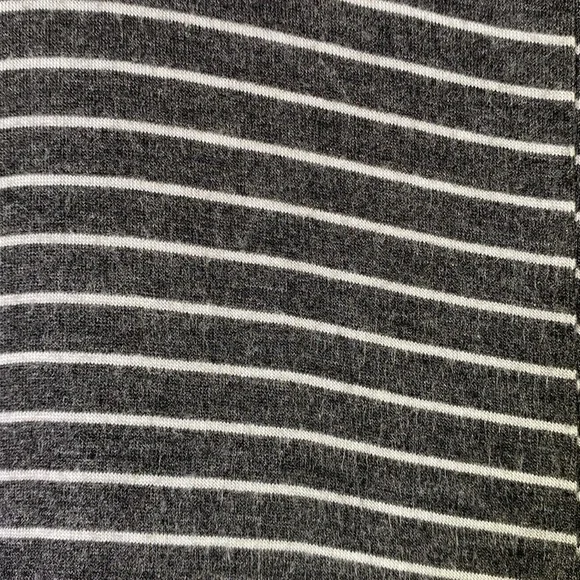 Olivia Rae sleeveless tank dress, lightweight flowy, dark grey and white stripe. - Picture 4 of 4